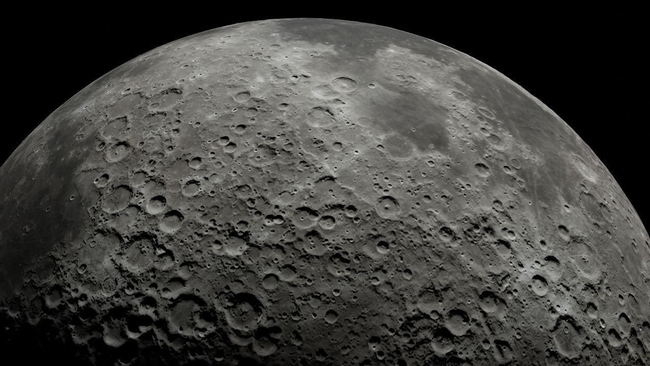 Photorealistic Moon 4k Textures 3D model_1