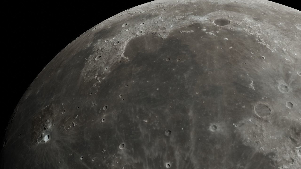 Photorealistic Moon 4k Textures 3D model_2
