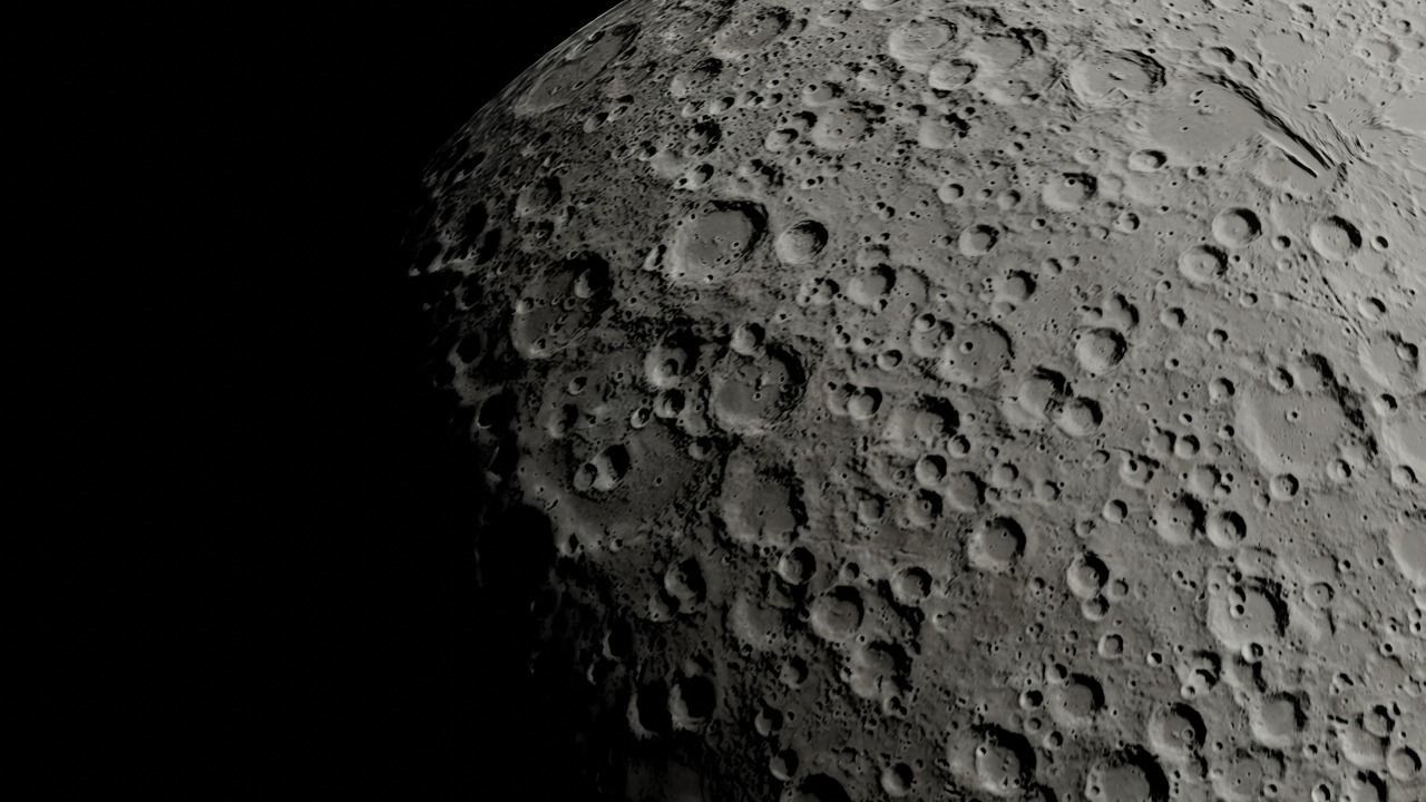 Photorealistic Moon 4k Textures 3D model_3