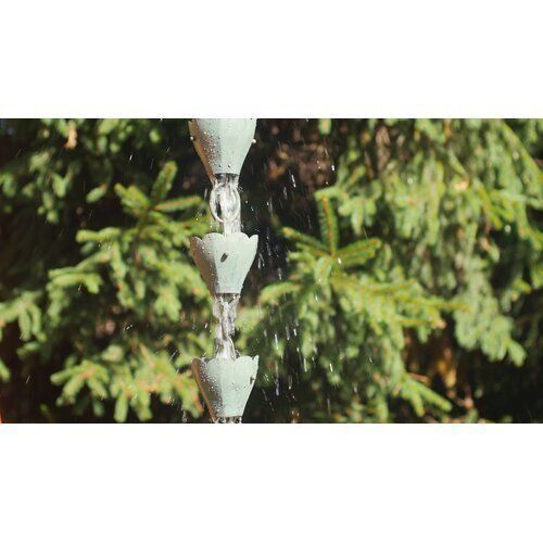 Blue Verde Copper Alldredge Rain Chain 3D model_7