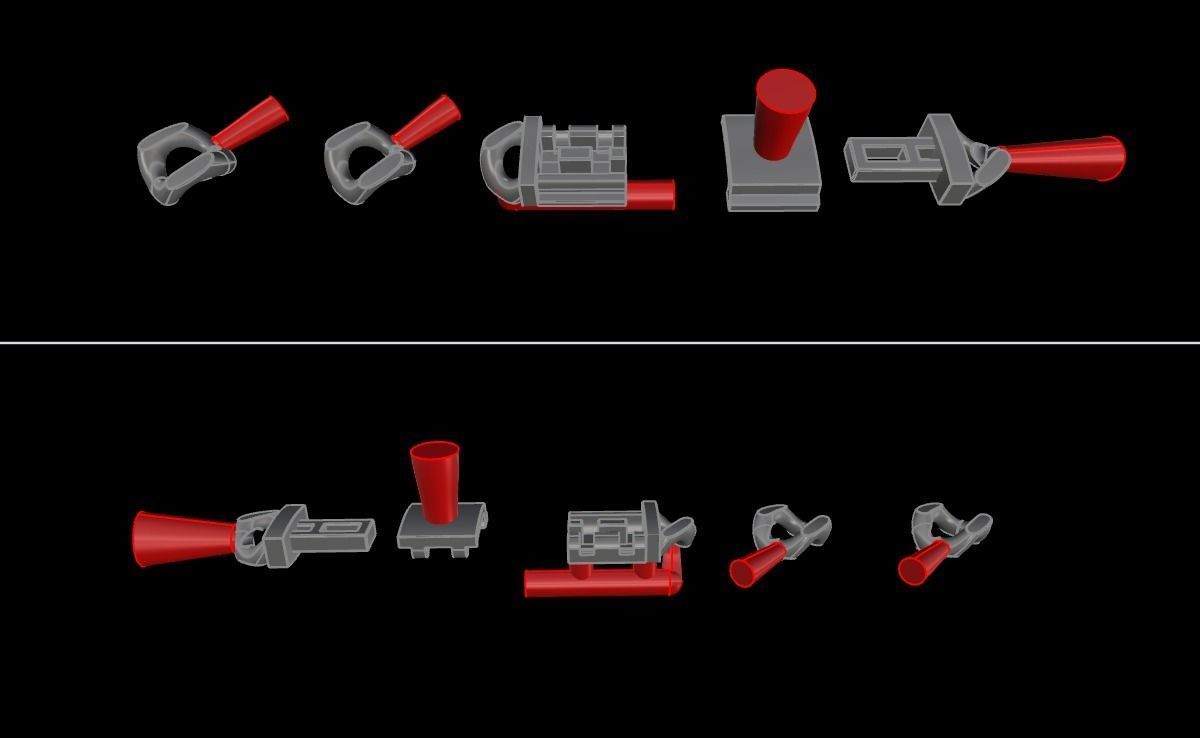 Cuban Chain Bracelet Necklace Link SIZE 7MM Width 3D print model_13