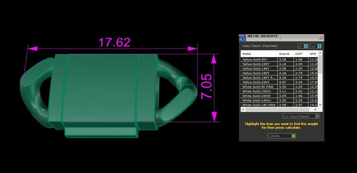 Cuban Chain Bracelet Necklace Link SIZE 7MM Width 3D print model_10