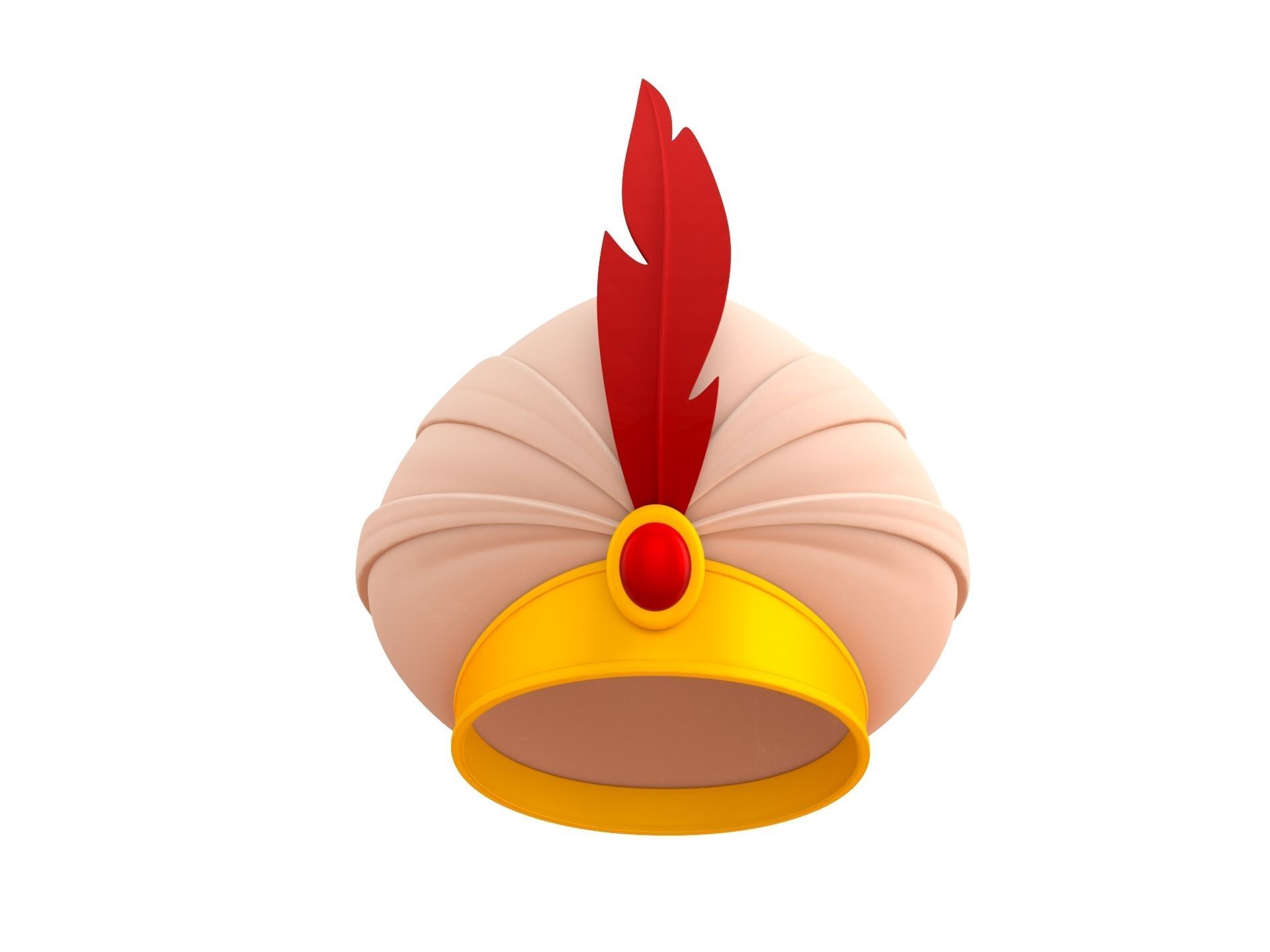 Sultan Hat 3D model_1