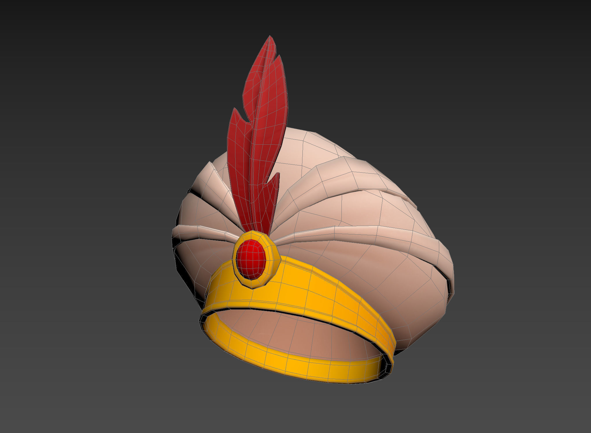 Sultan Hat 3D model_12