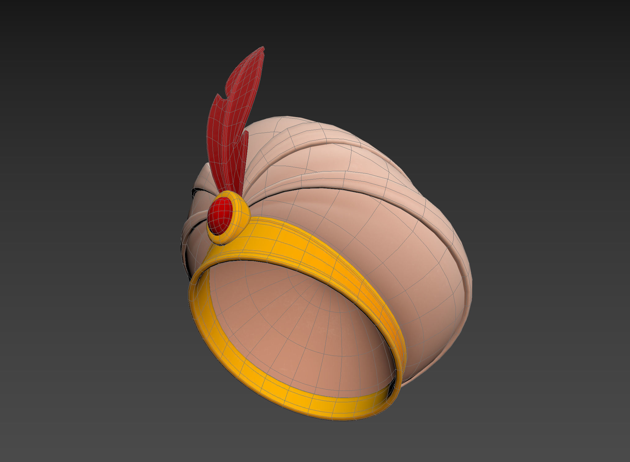 Sultan Hat 3D model_22