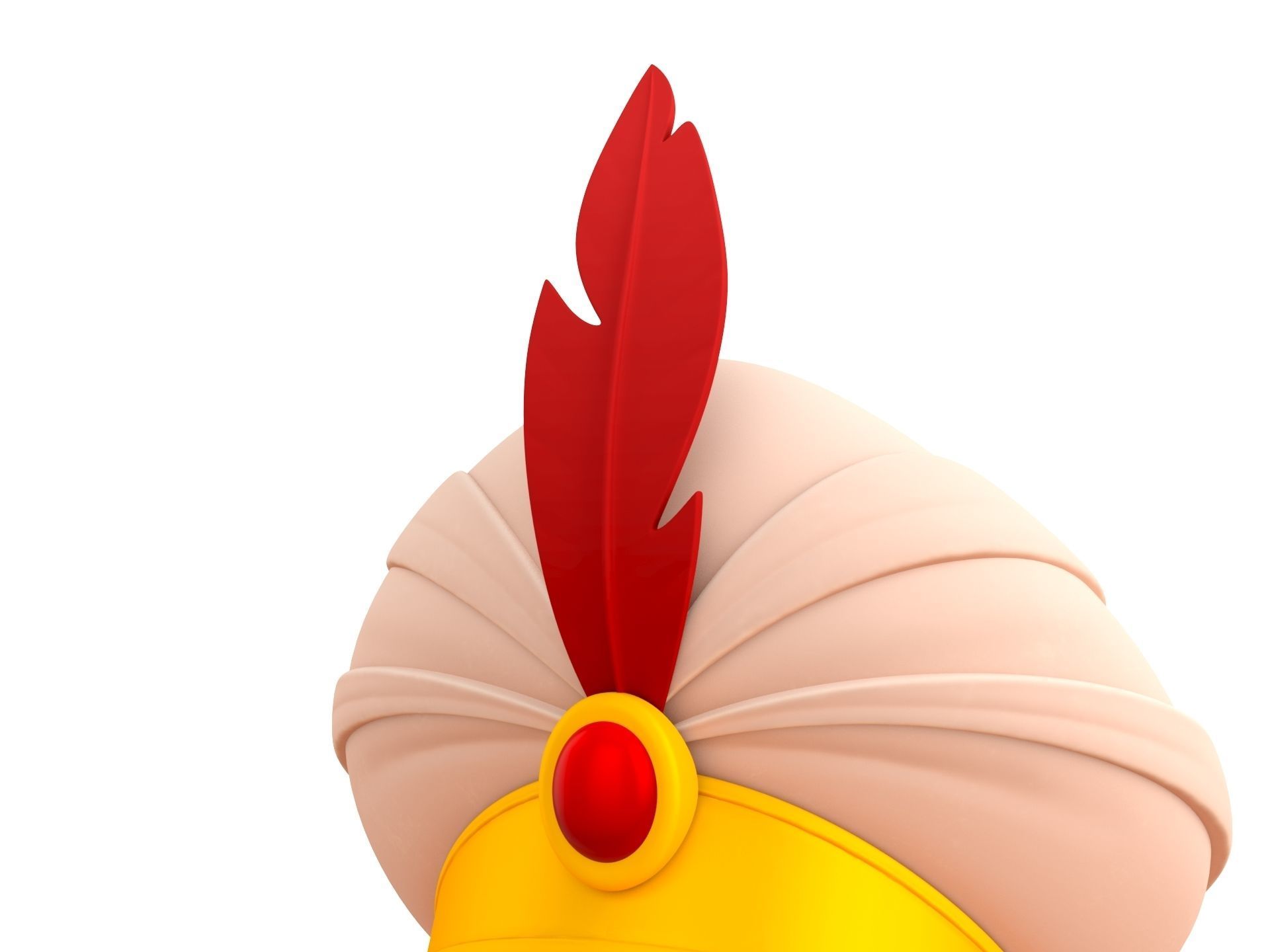 Sultan Hat 3D model_8