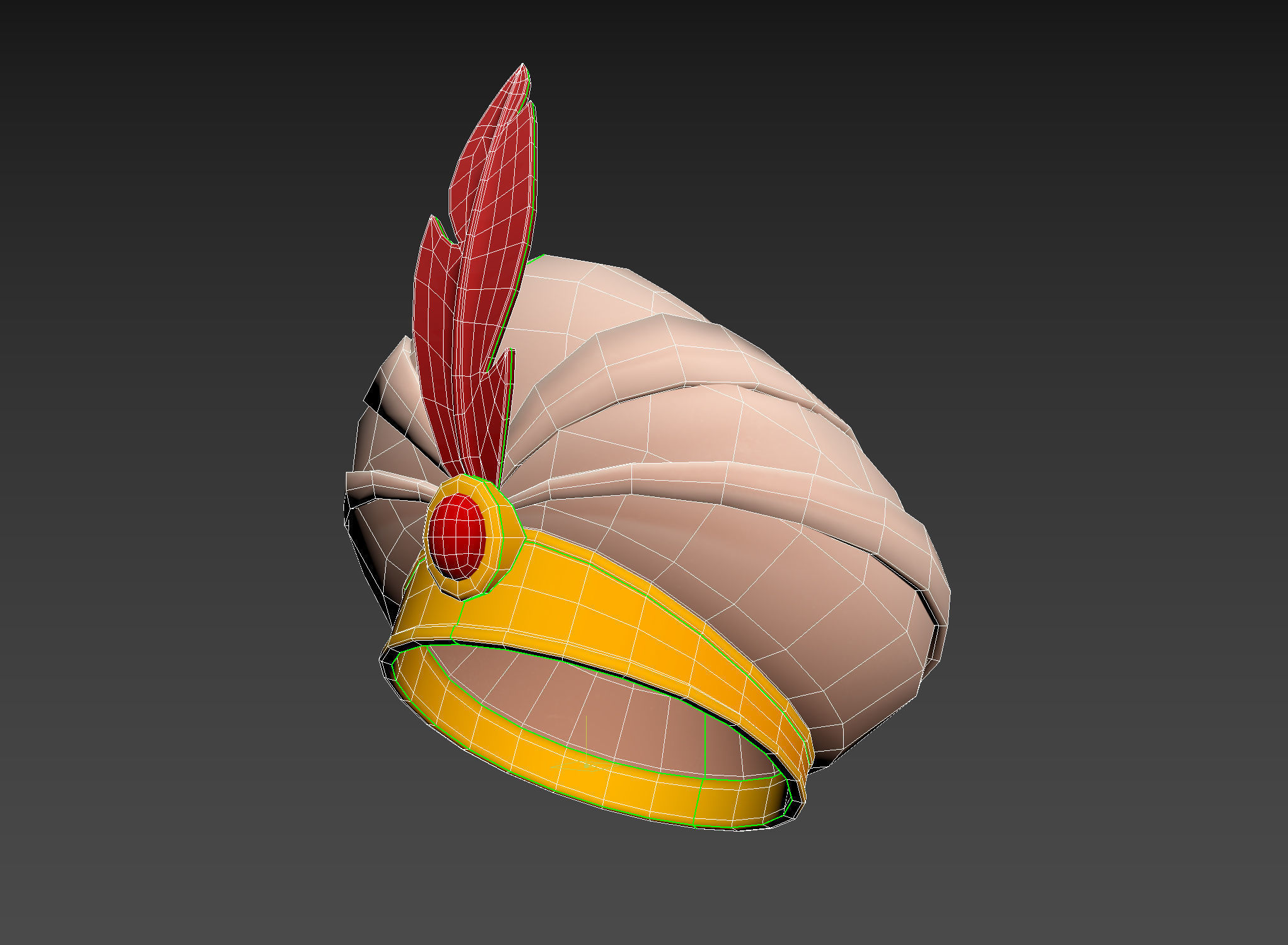 Sultan Hat 3D model_23