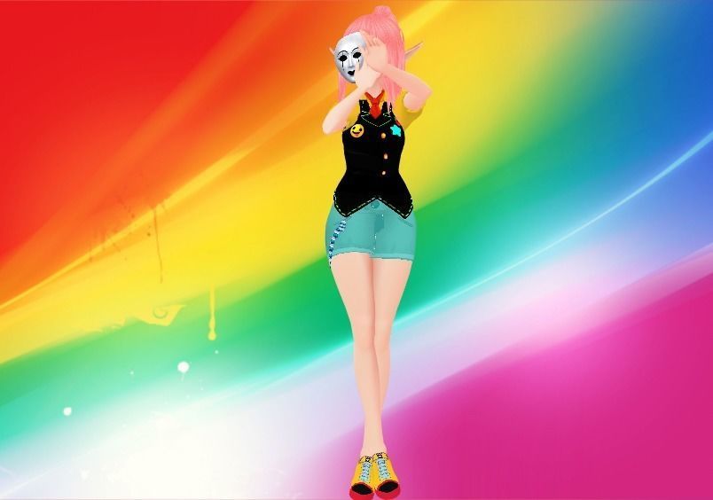 clown Elf  Low-poly 3D model_4