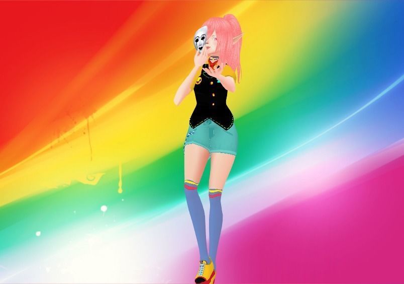 clown Elf  Low-poly 3D model_10