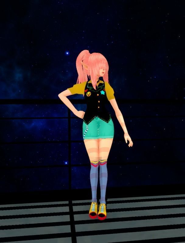 clown Elf  Low-poly 3D model_3