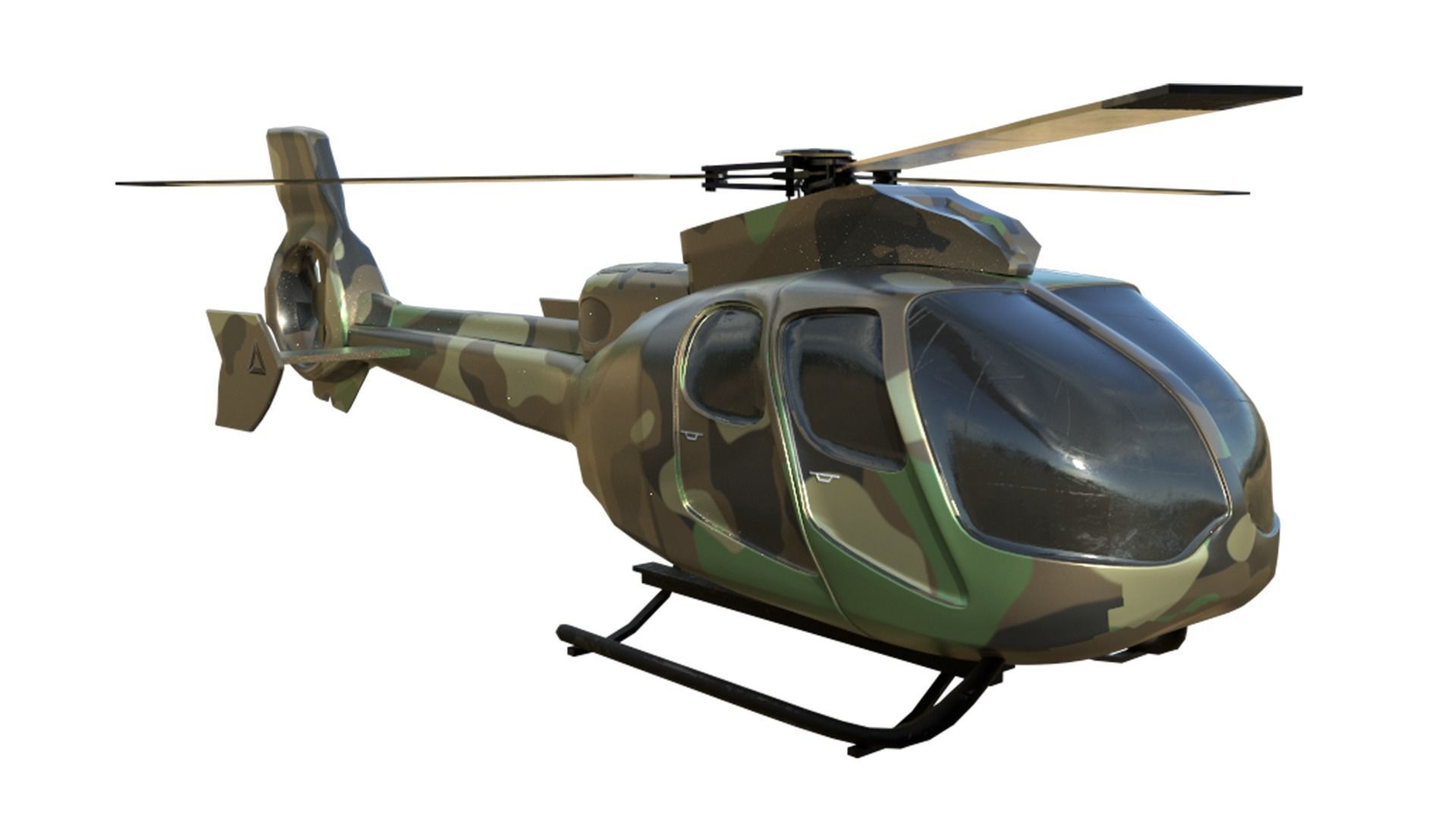Helicopter military 3D model_8