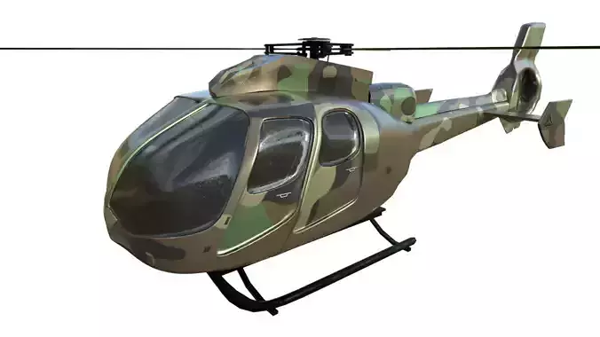 Helicopter military 3D model Helicopter military 3D model