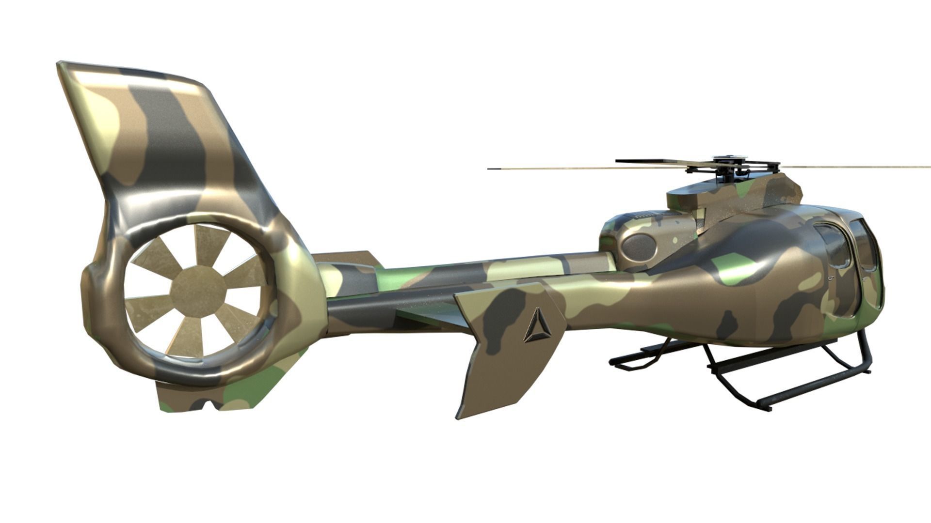 Helicopter military 3D model_6