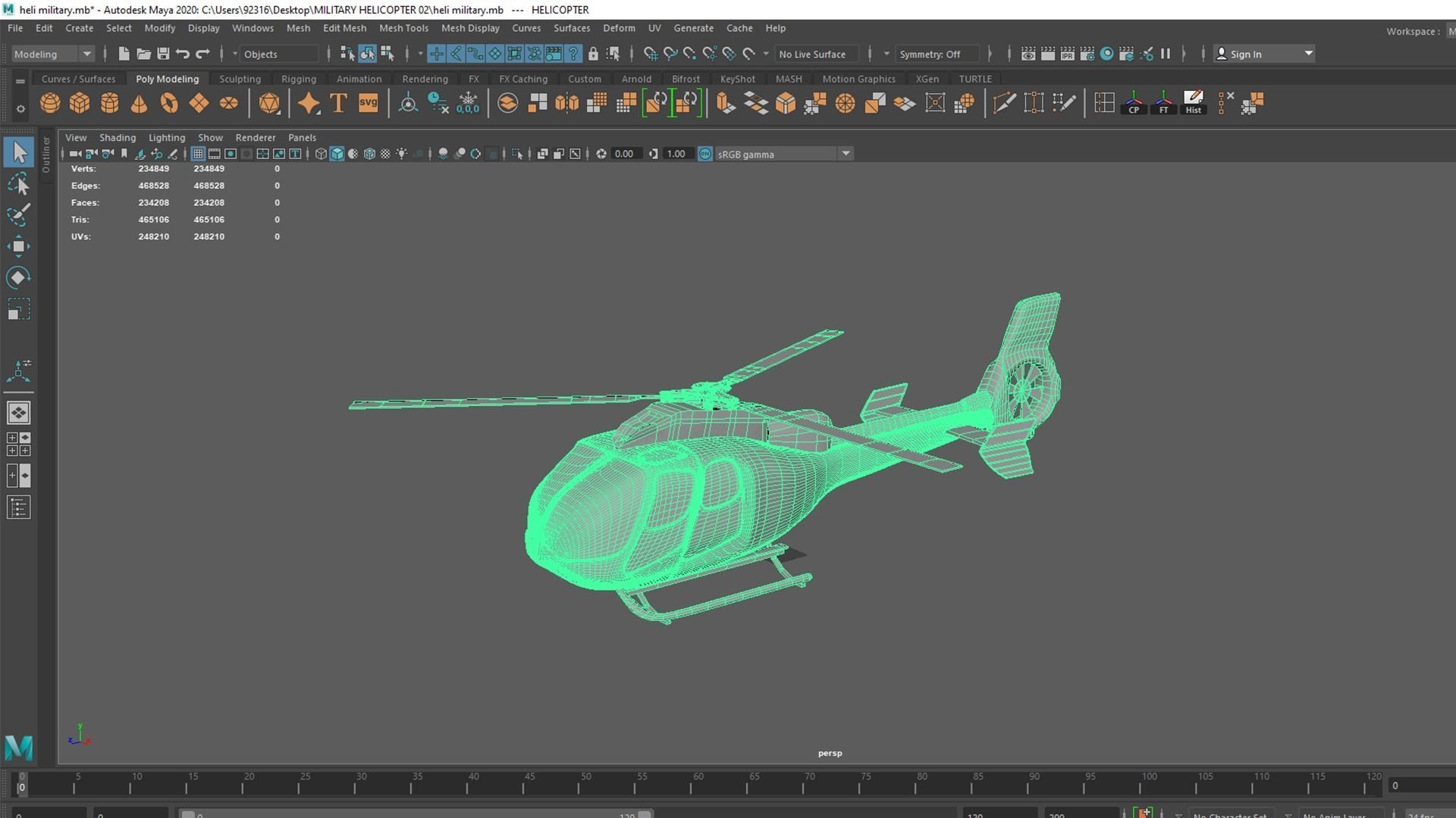 Helicopter military 3D model_15