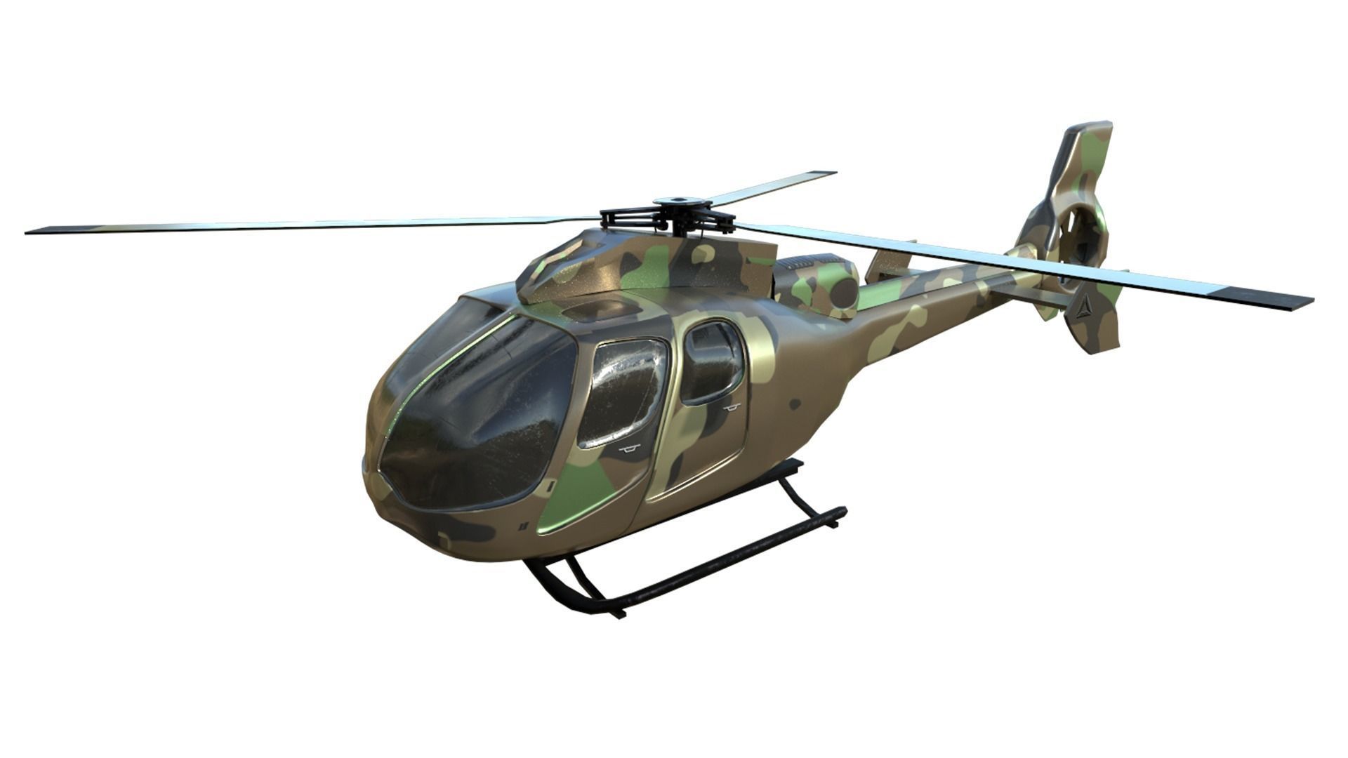Helicopter military 3D model_7