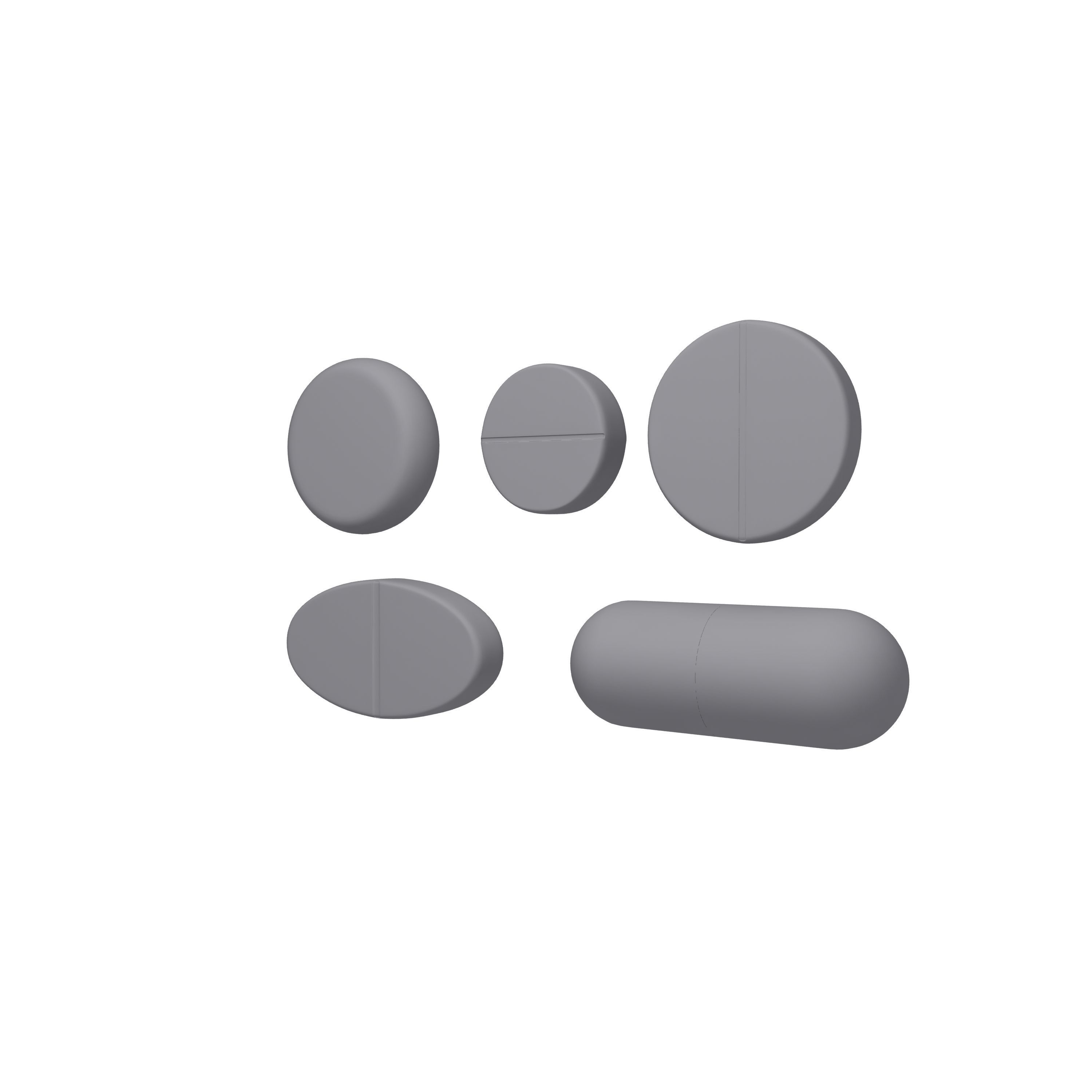 Pills Pack 3D model_11