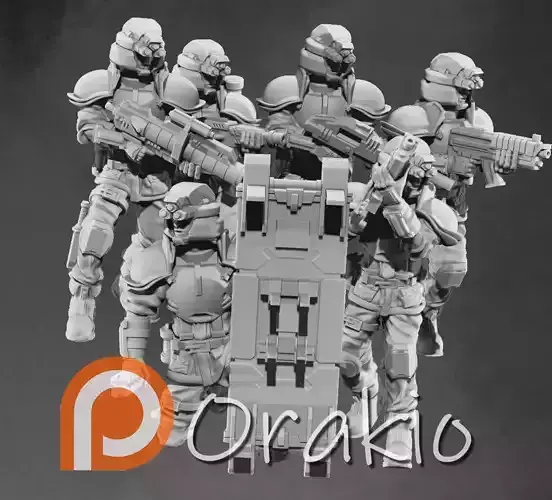 Schinra Troopers 3D print model