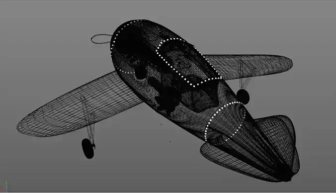 3d FANTASTIC IRON AIRPLANE 