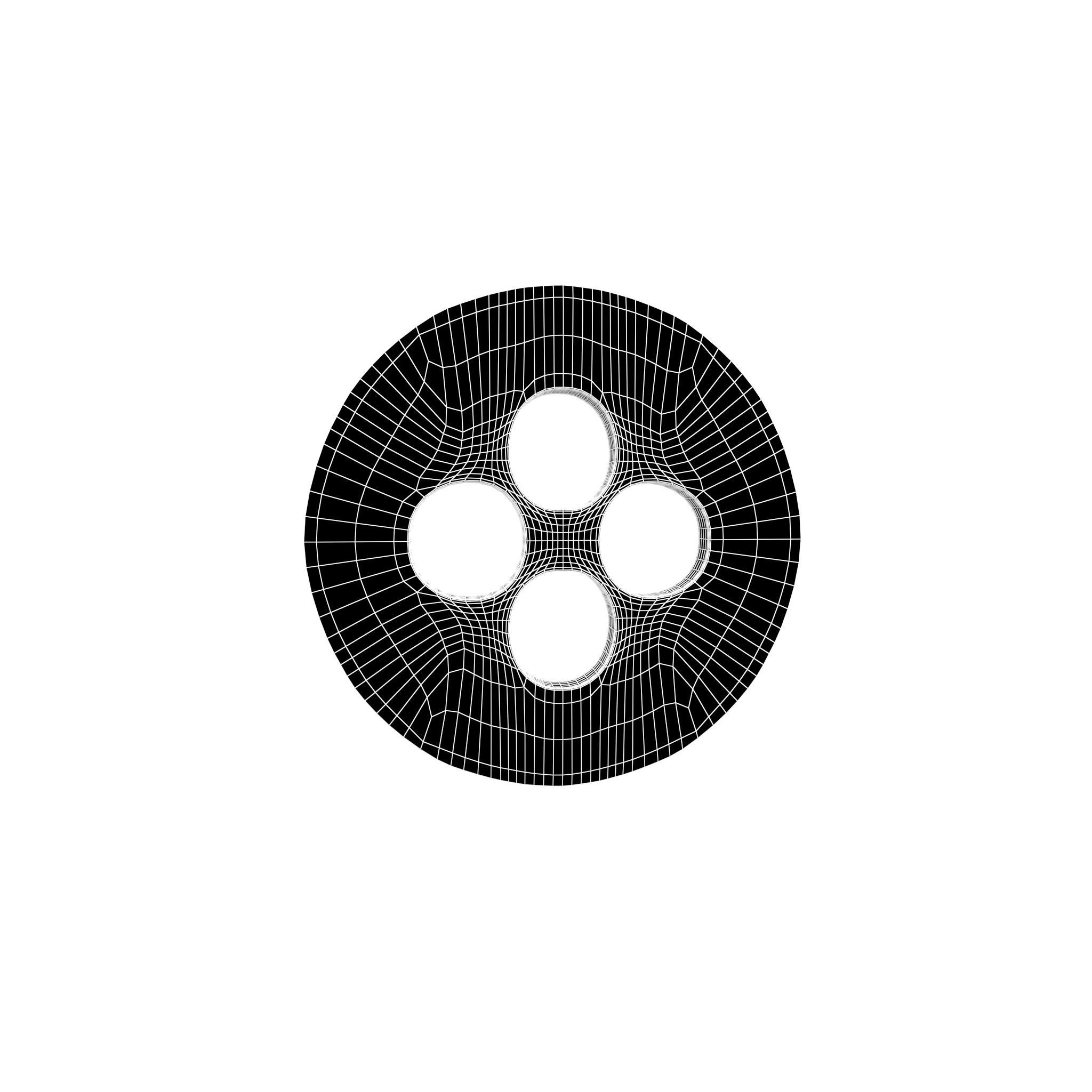 Small Button v1 004 Low-poly 3D model_4