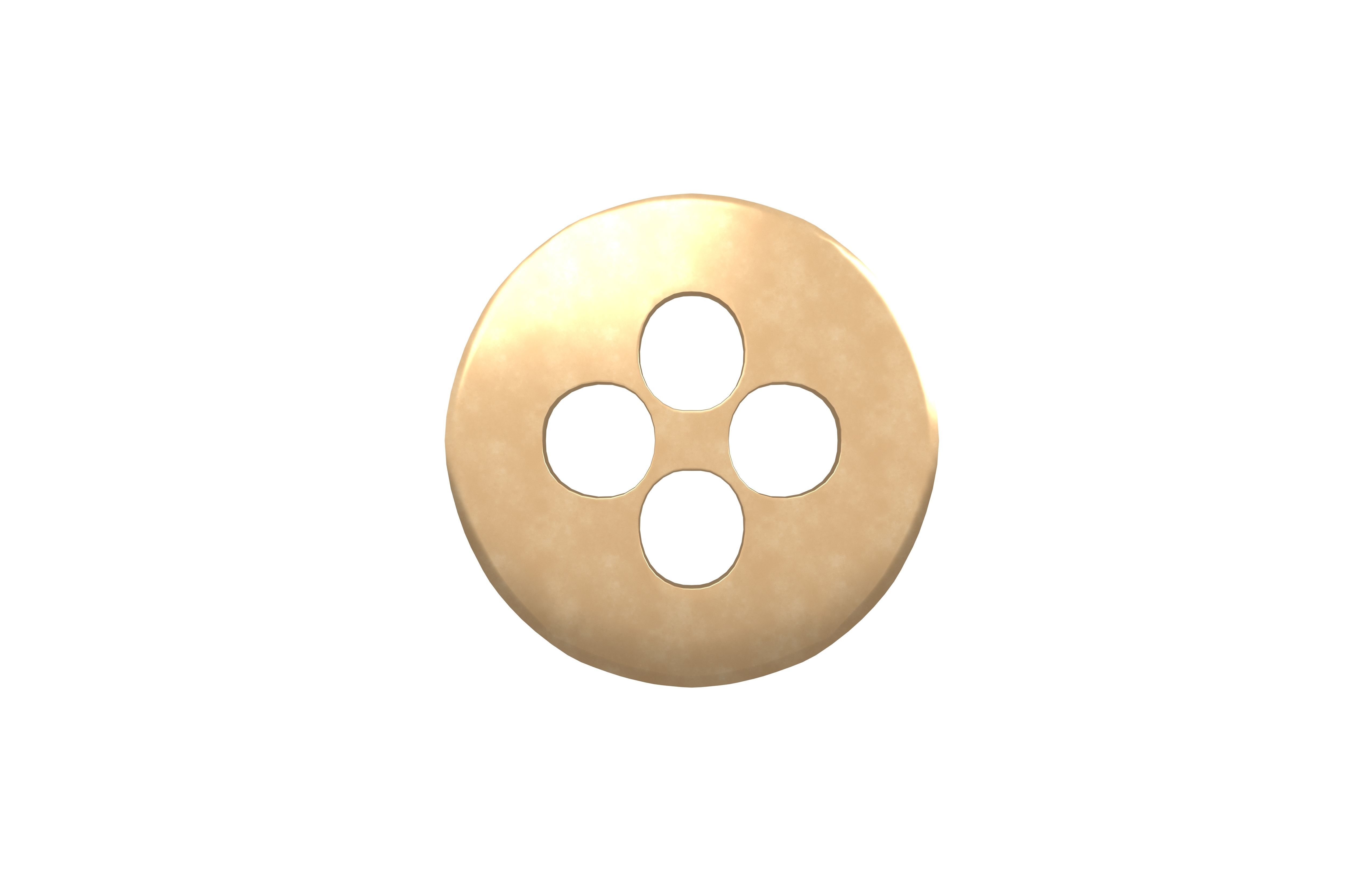 Small Button v1 004 Low-poly 3D model_1