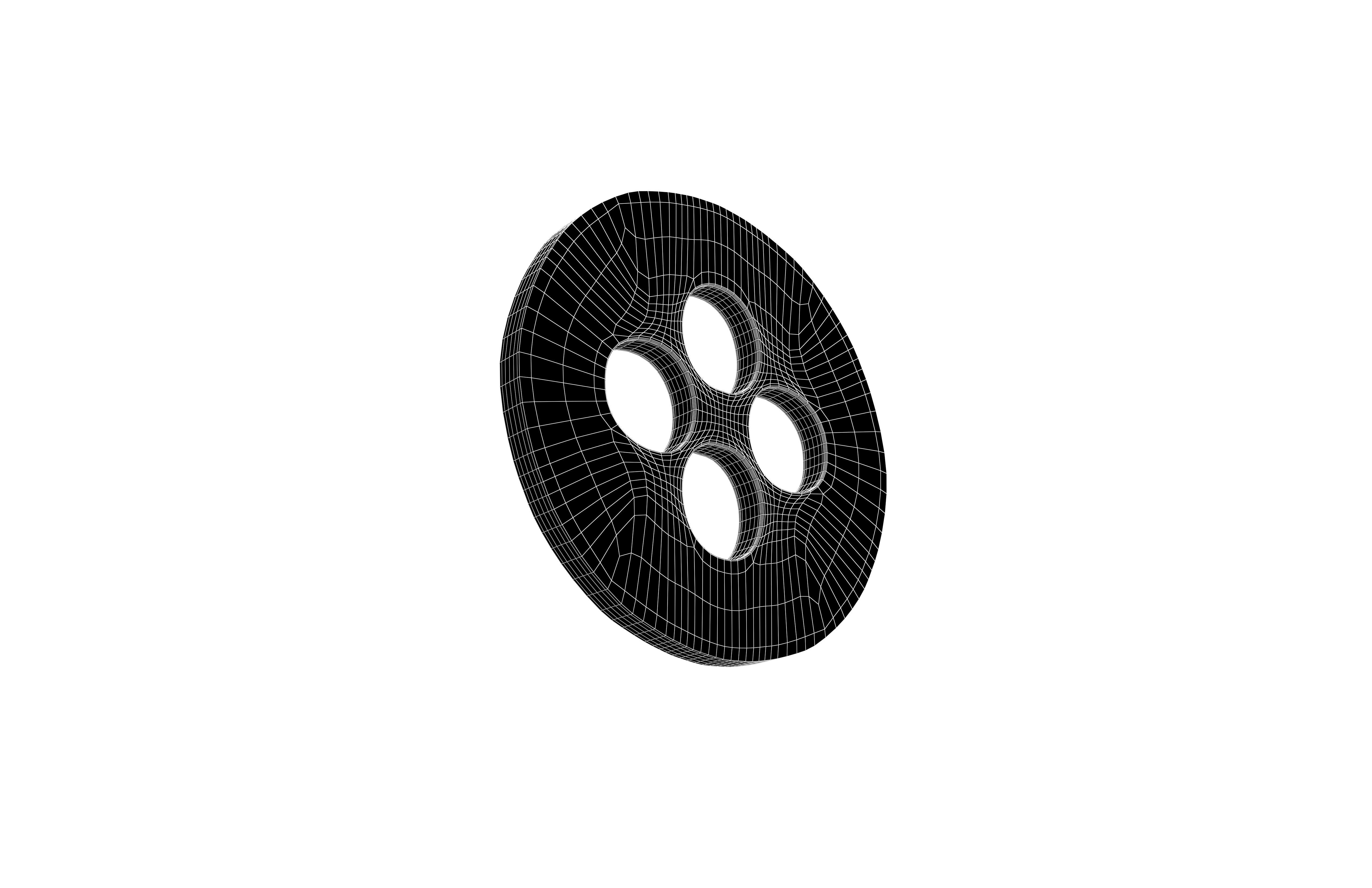 Small Button v1 004 Low-poly 3D model_5