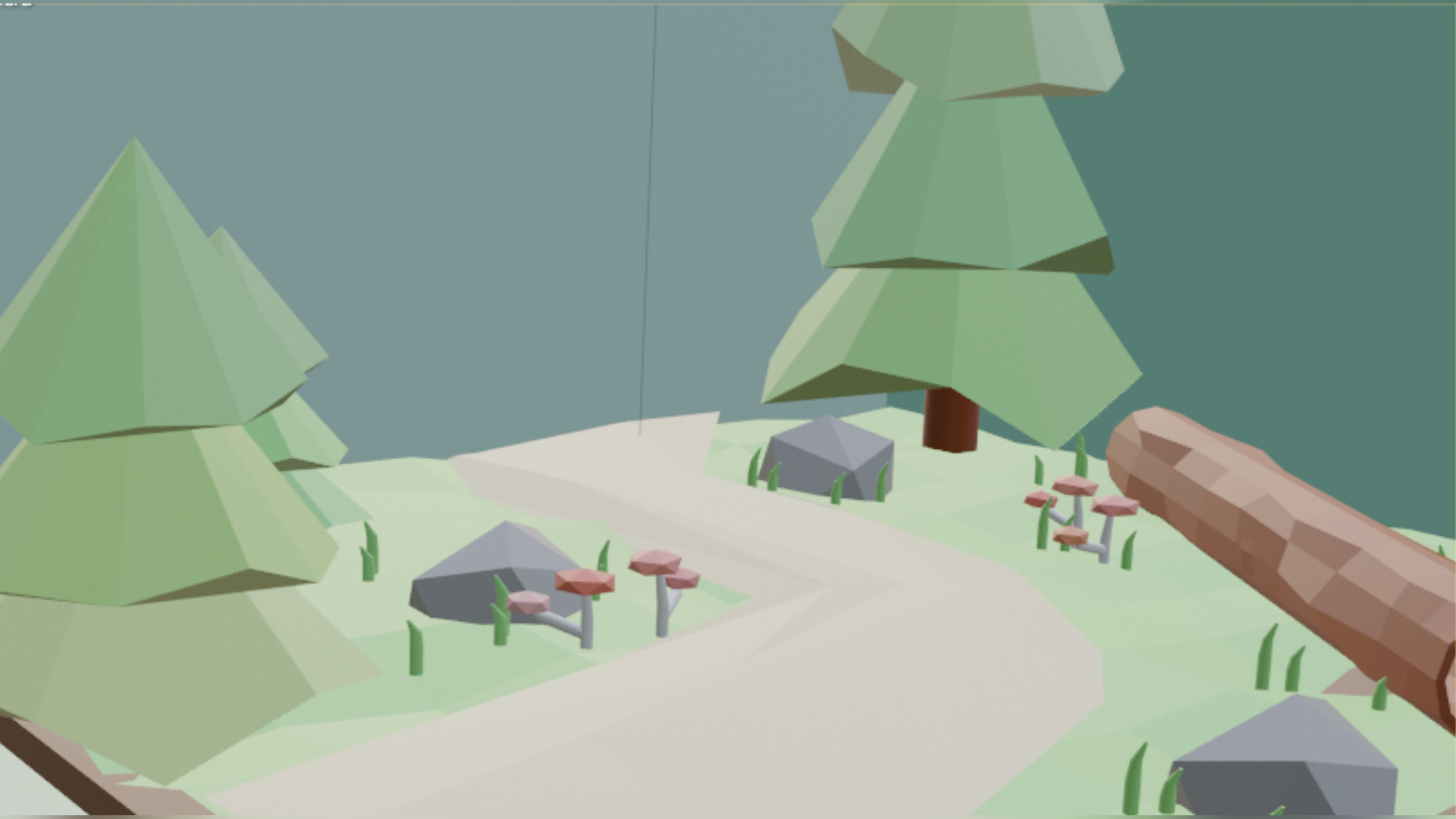 Simple Planet Low-poly 3D model_1