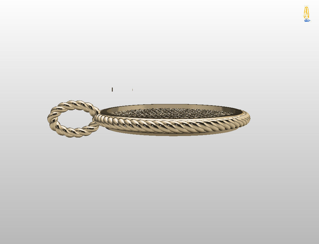 Pisces Zodiac Sign Pendant 3D print model_9