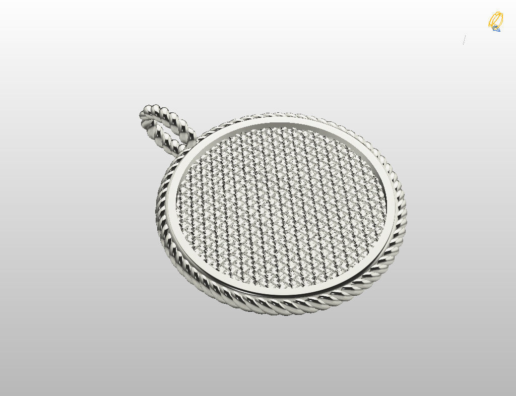 Pisces Zodiac Sign Pendant 3D print model_16