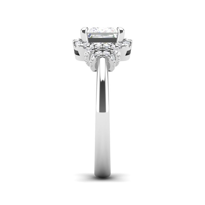 Knot-style halo ring - JF070 3D print model_10