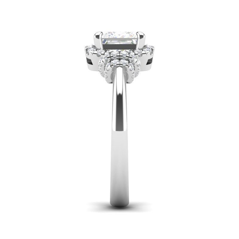 Knot-style halo ring - JF070 3D print model_9