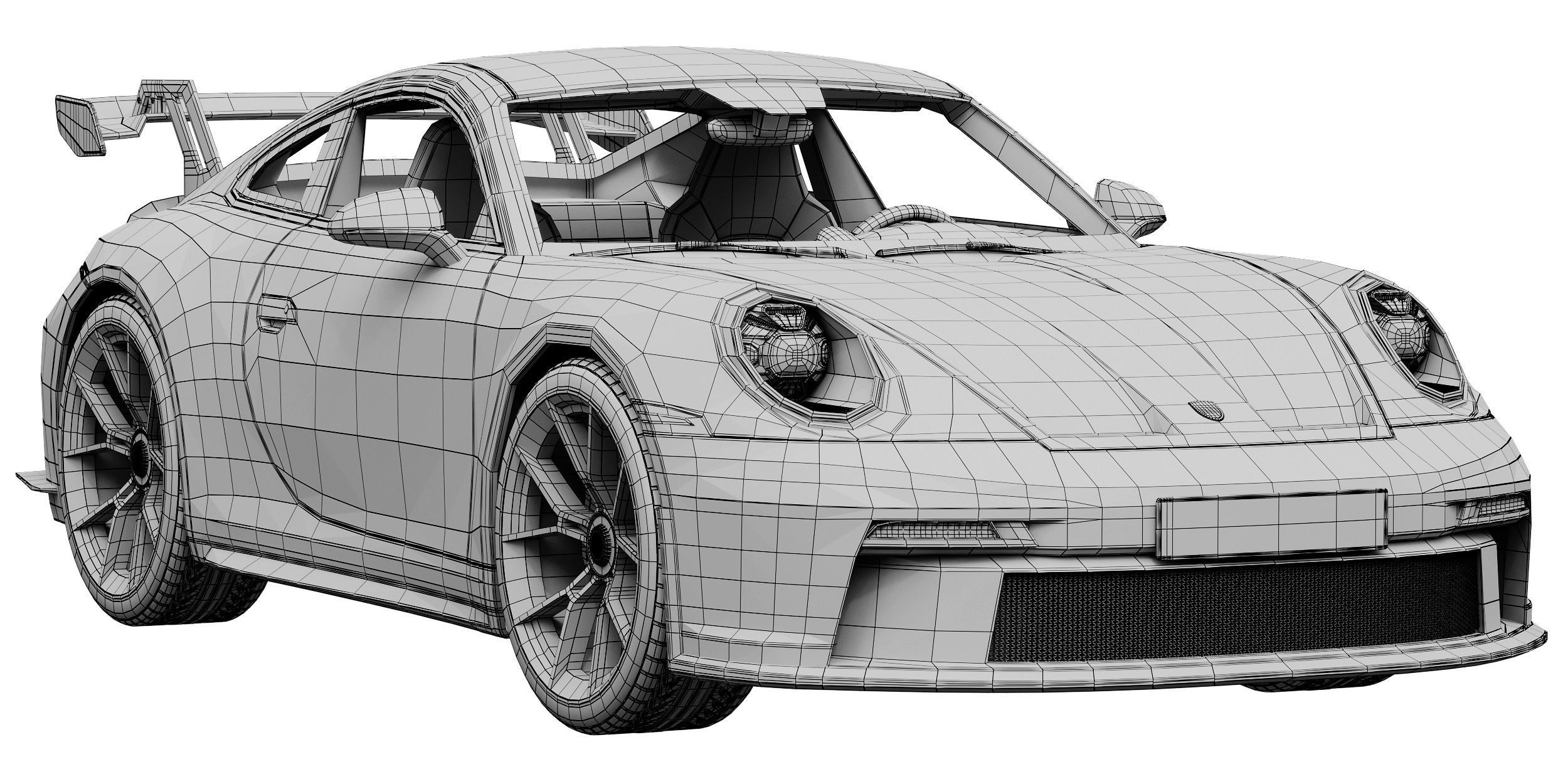 Porsche 911 GT3 2021 3D model_14