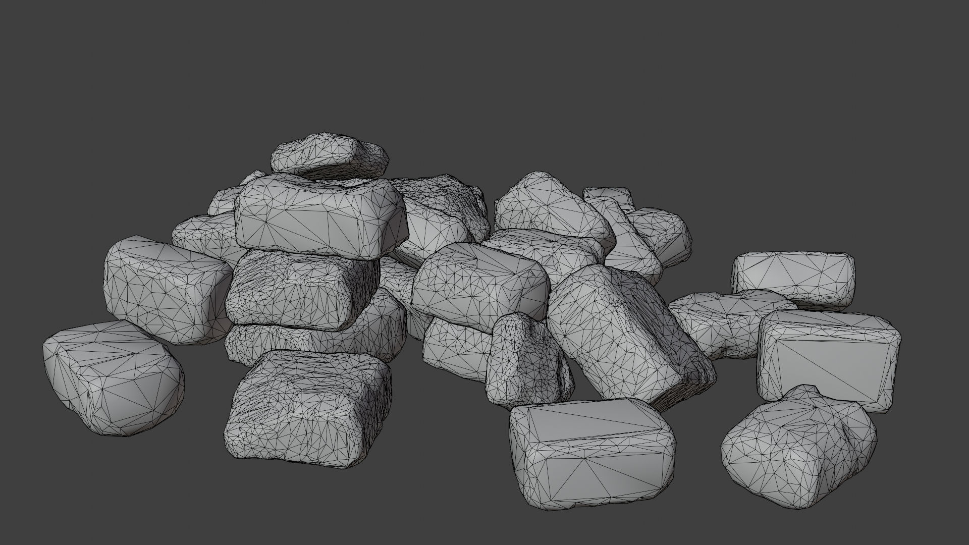 Ancient Ruins 3D model Game Ready low poly Unreal Engine 4 Low-poly 3D model_17