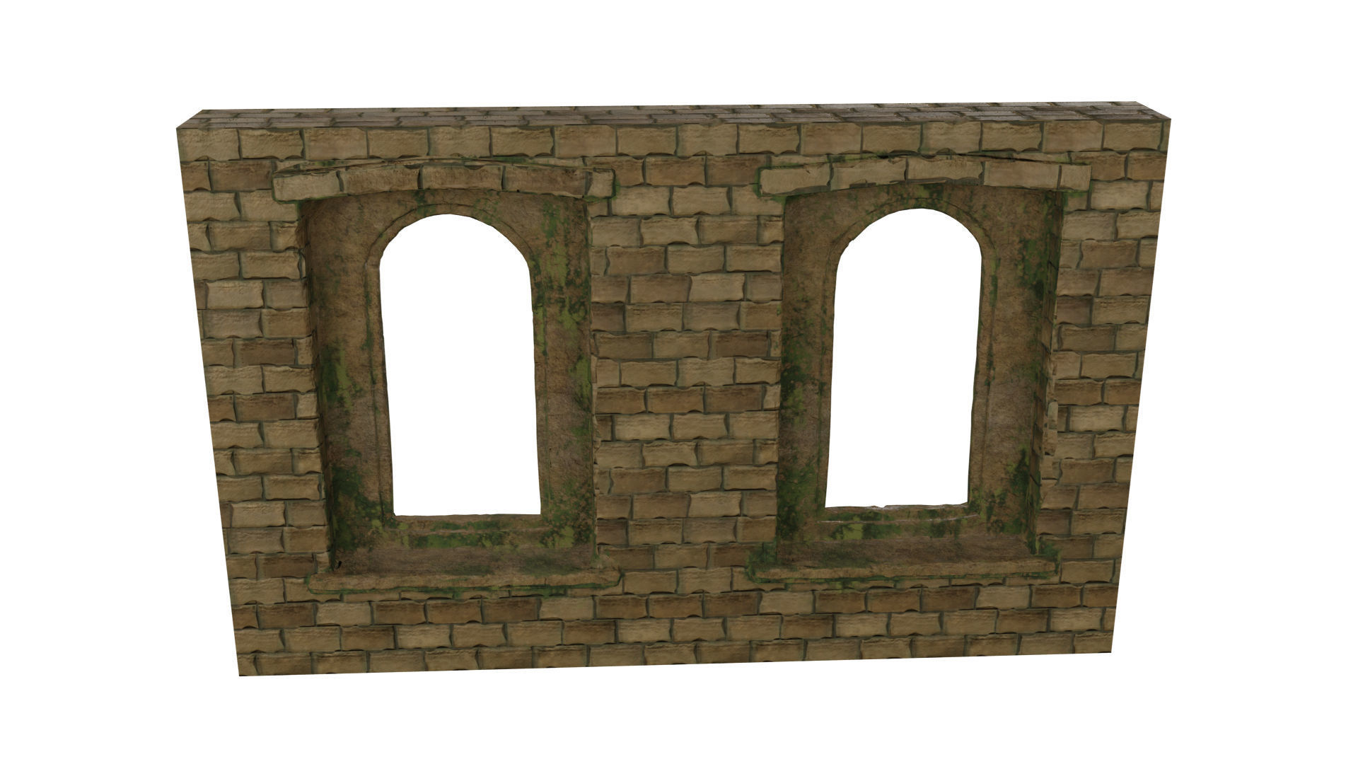 Ancient Ruins 3D model Game Ready low poly Unreal Engine 4 Low-poly 3D model_2