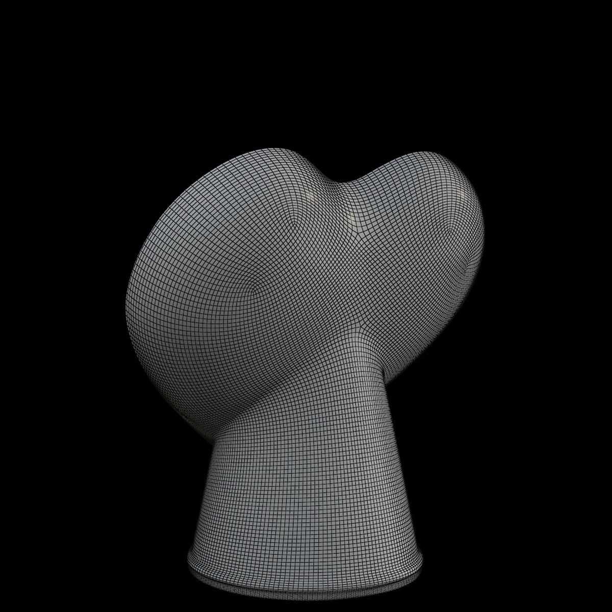 Porcelain Candlestick 3D model_4