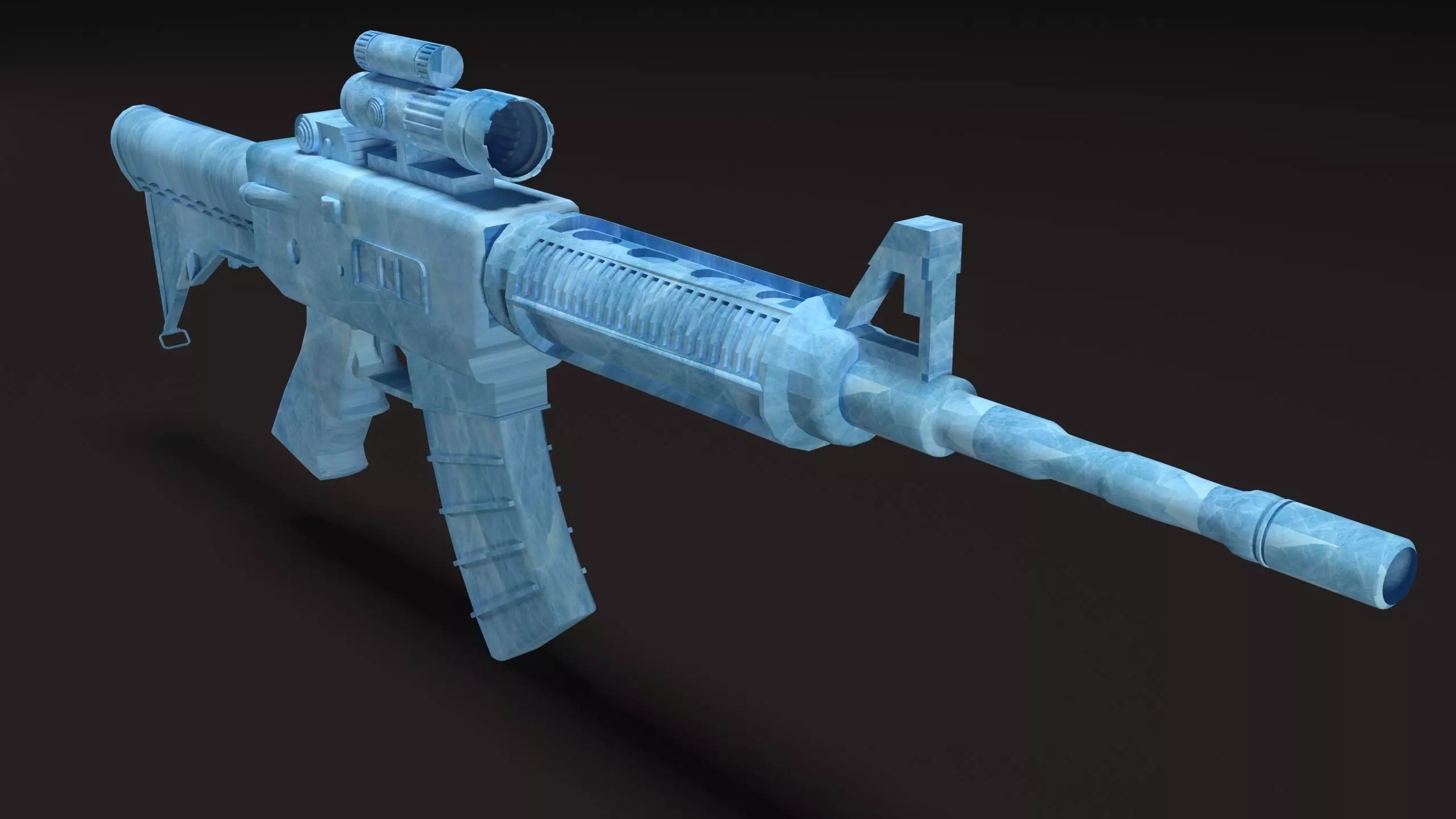 M416 Gun Free 3D model