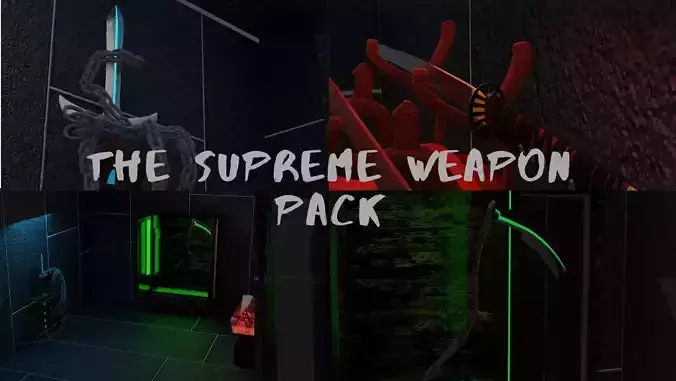 Weapons supreme-pack  yari katana scythe