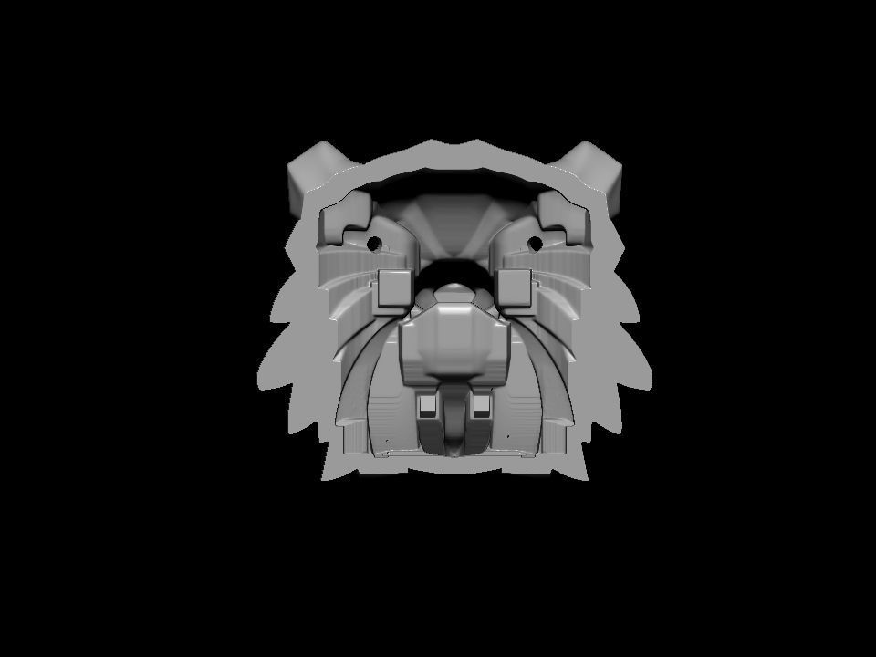 Witcher school of the Bear medallion 3D print model_4