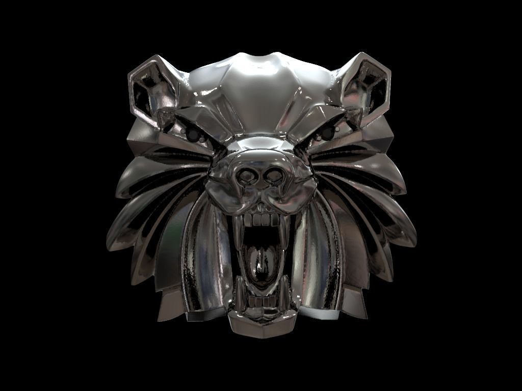 Witcher school of the Bear medallion 3D print model_11