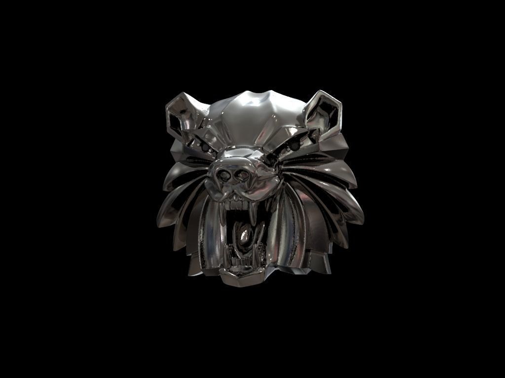 Witcher school of the Bear medallion 3D print model_14