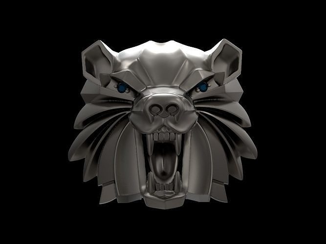 Witcher school of the Bear medallion 3D print model