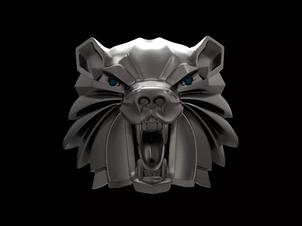 Witcher school of the Bear medallion 3D print model_0