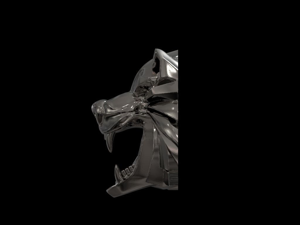 Witcher school of the Bear medallion 3D print model_29