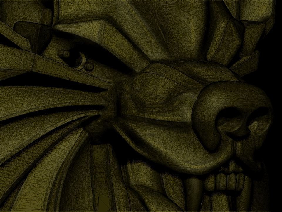 Witcher school of the Bear medallion 3D print model_24