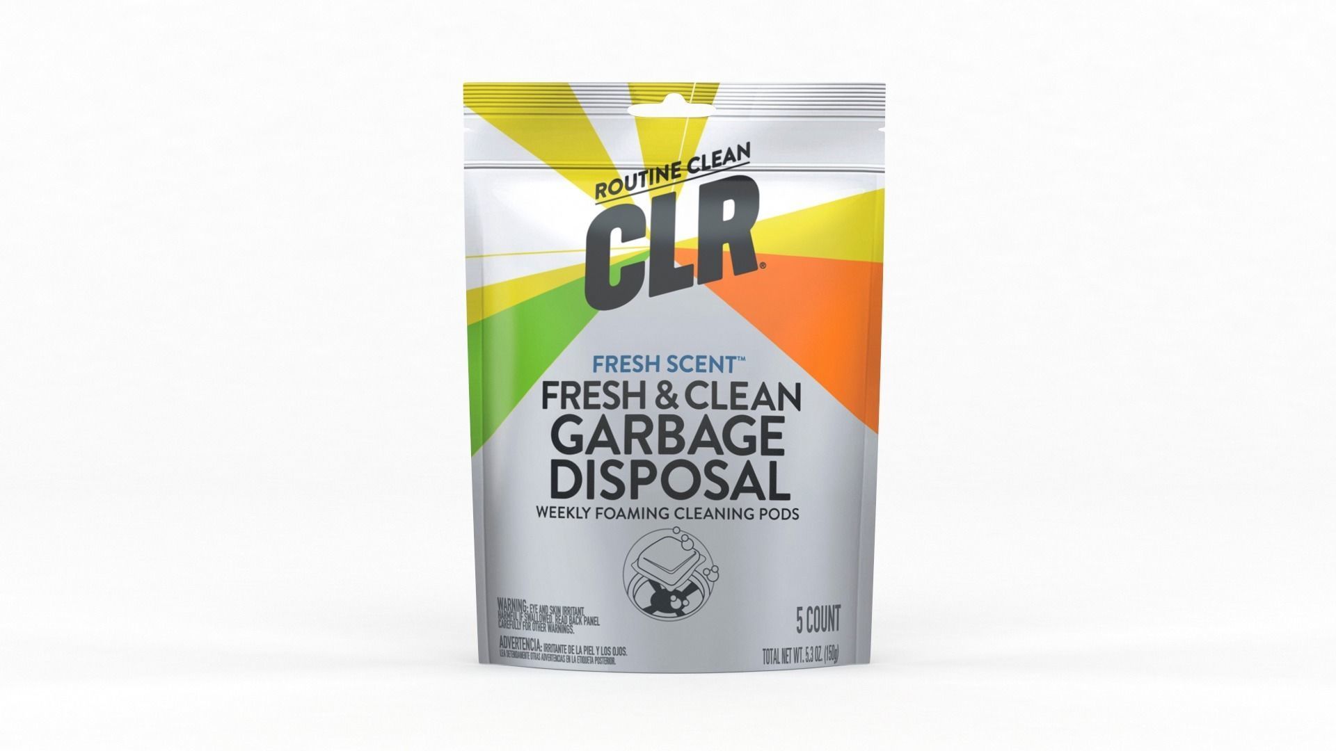 Clr Weekly Foaming Cleaning Pods 3D model_1