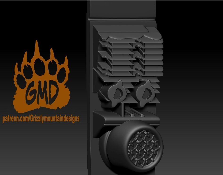 Biker Scout Trooper helmet printable mandalorian 3D print model_11