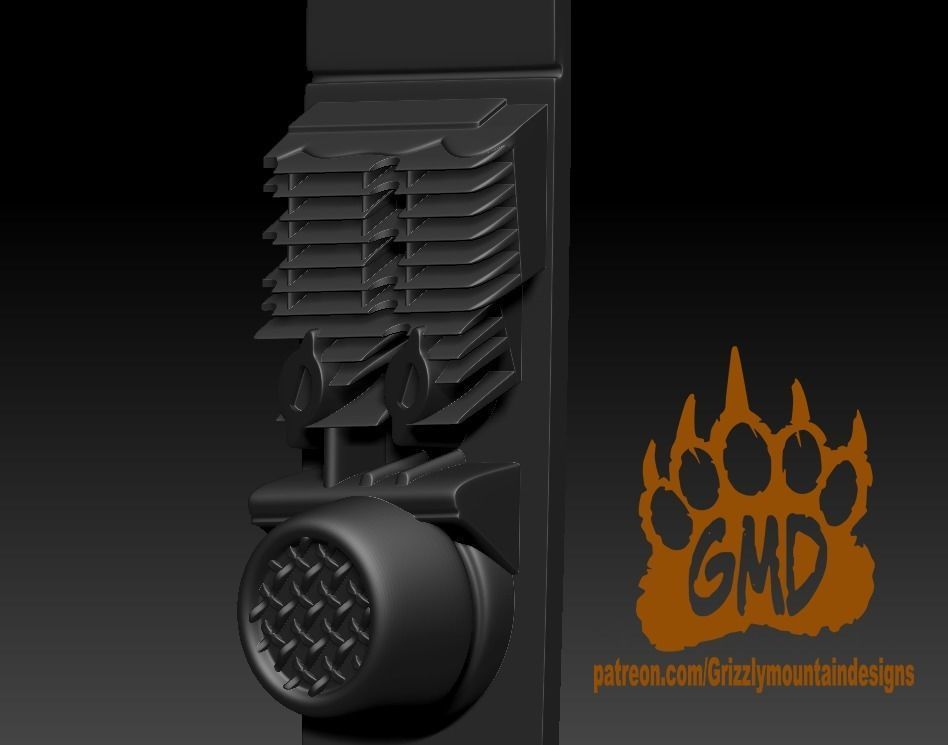 Biker Scout Trooper helmet printable mandalorian 3D print model_3