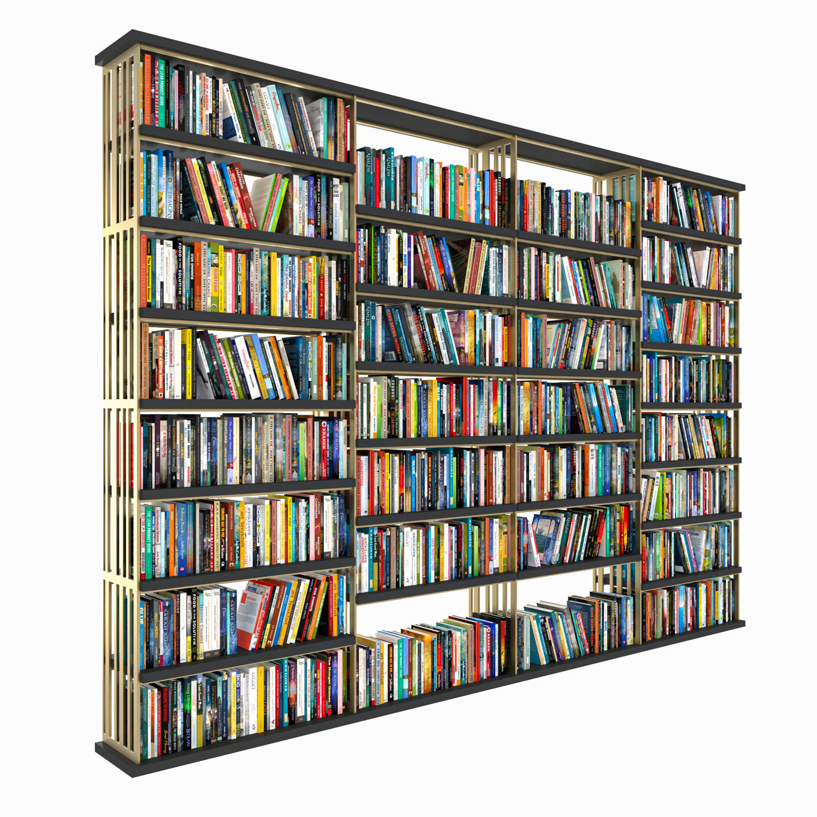 Book shelf 3D model_1