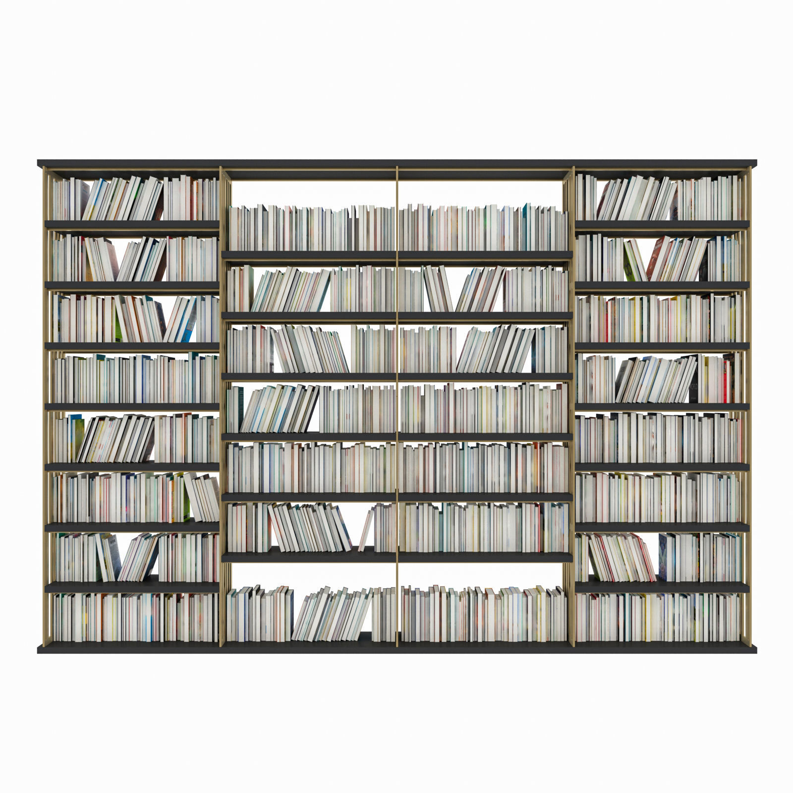 Book shelf 3D model_2