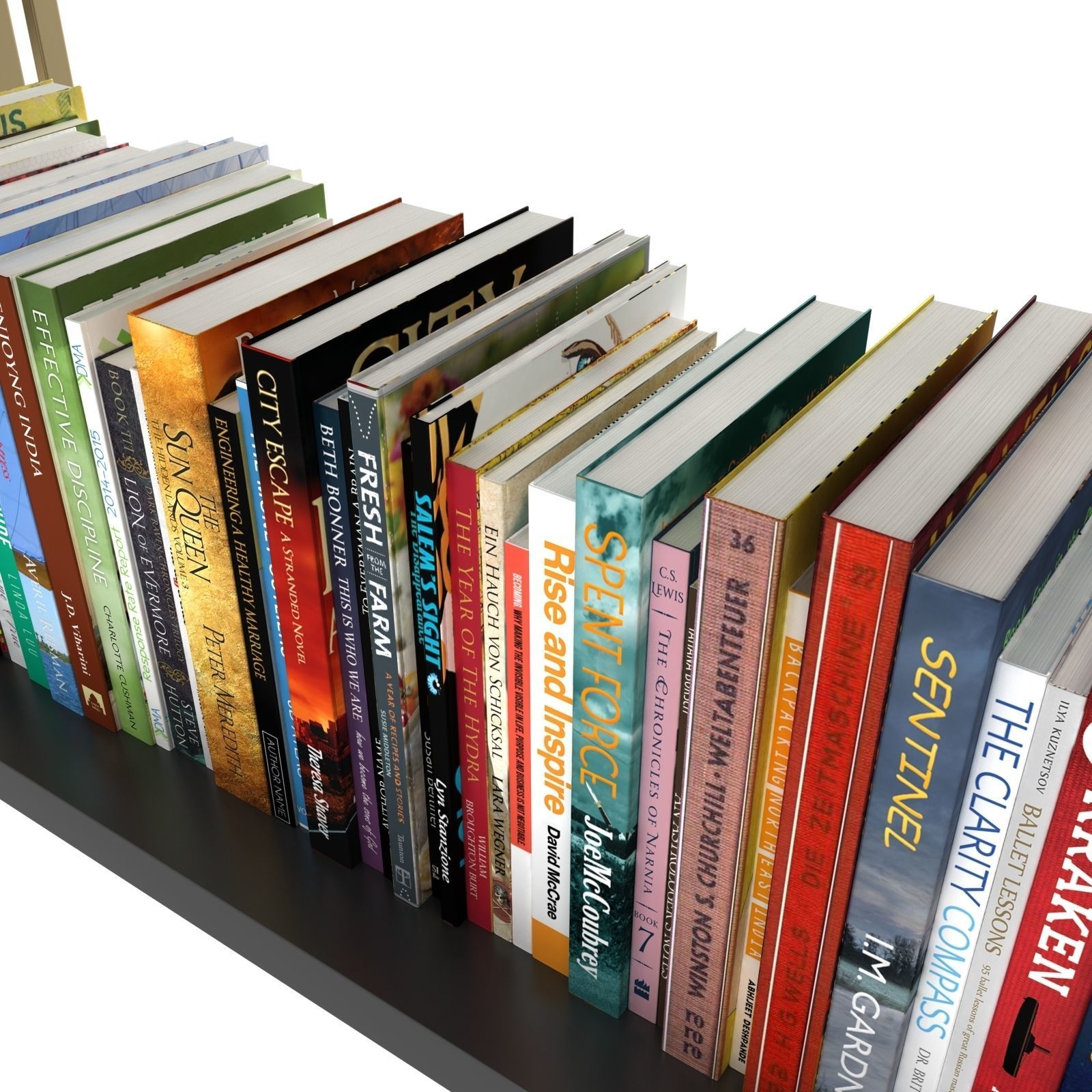 Book shelf 3D model_6