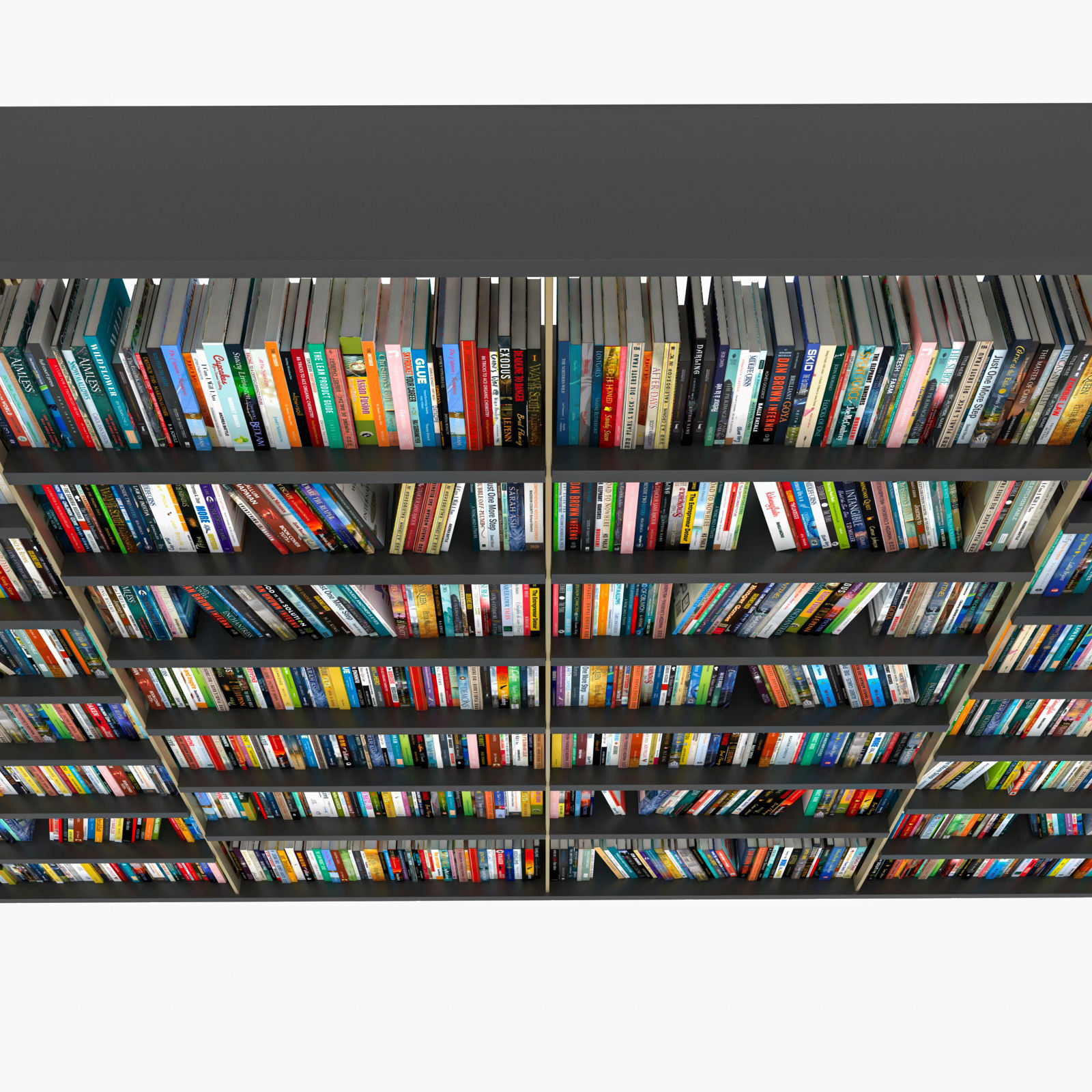 Book shelf 3D model_7
